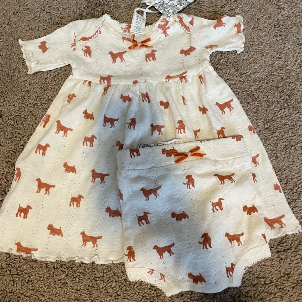 NWT Kate Quinn dress with diaper cover